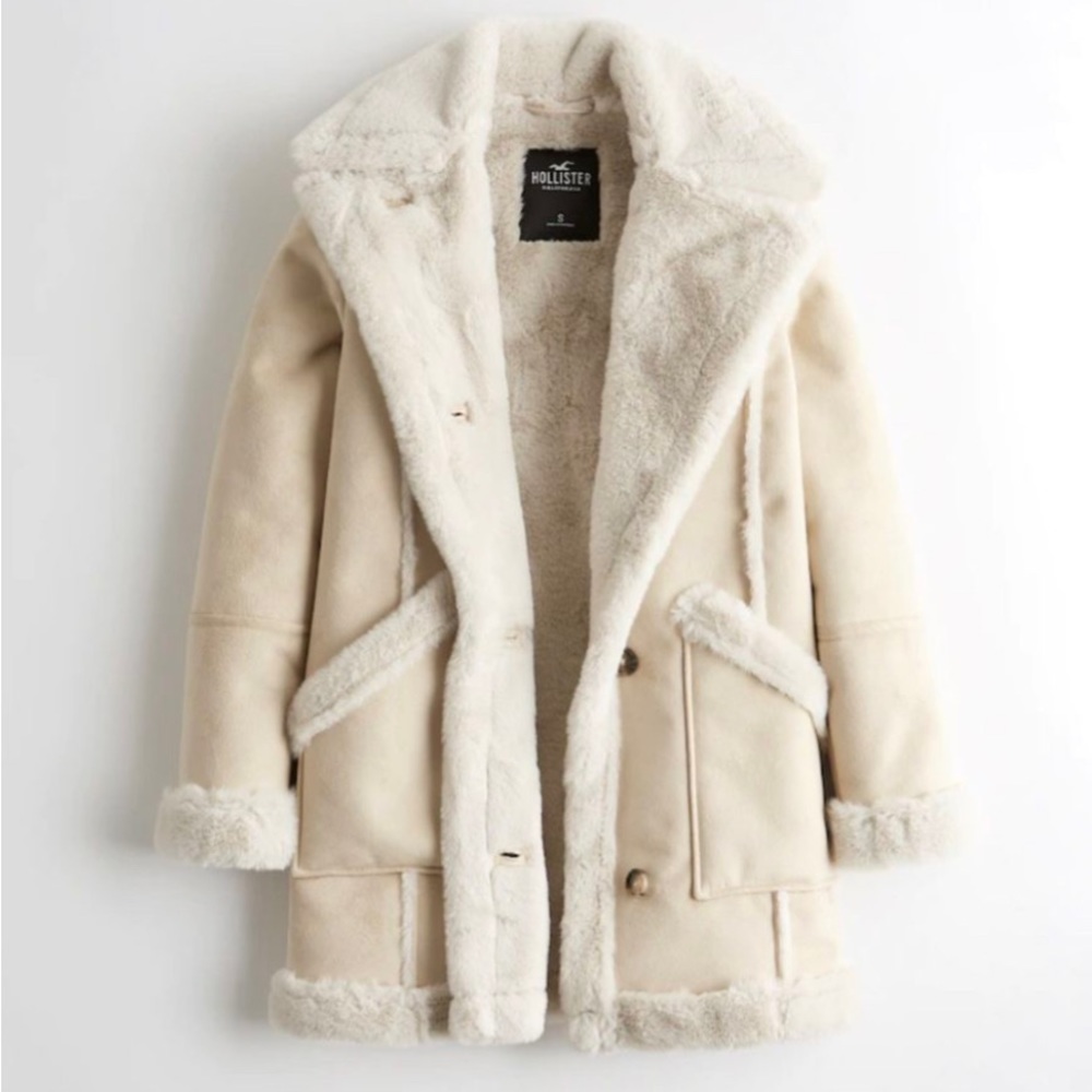 Faux fur winter coat